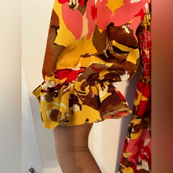 SHEIN Multicolor Abstract Dress. Size large. EUC. - Picture 4 of 6